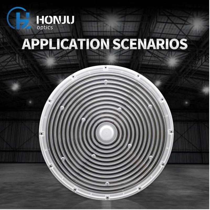 UFO high bay LED optical lens for industrial lighting